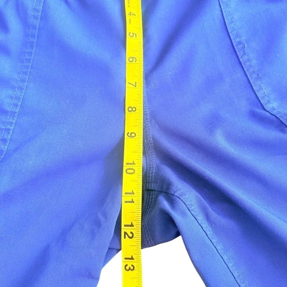 Healing Hands Tori Scrub Pants Womens Medium Blue Good Yoga Purple Label